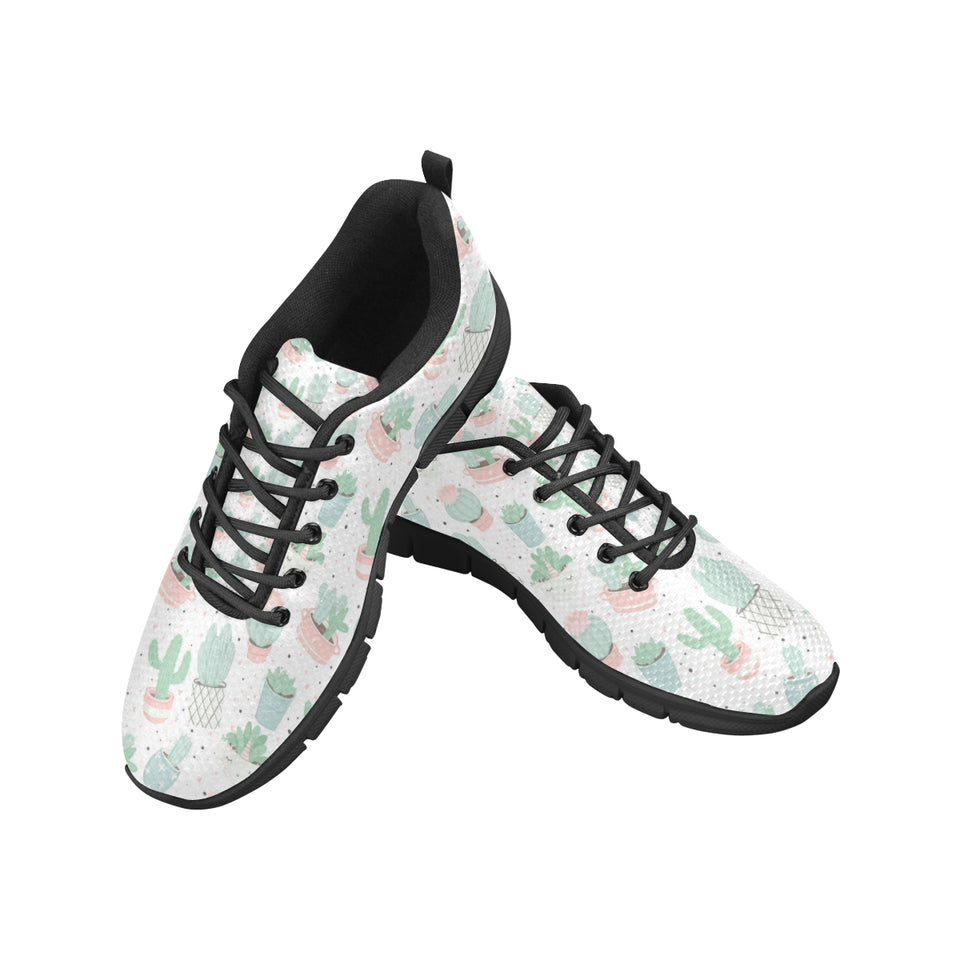 Pastel color cactus pattern Men's Sneaker Shoes