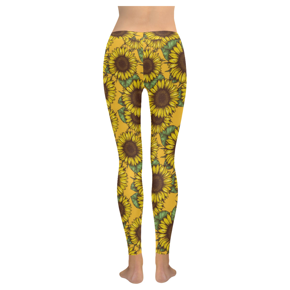 Sunflower pattern Women's Legging Fulfilled In US