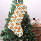 Squirrel Pattern Print Design 04 Christmas Stocking