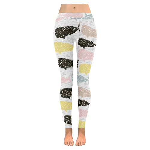 Whale dot pattern Women's Legging Fulfilled In US