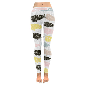 Whale dot pattern Women's Legging Fulfilled In US