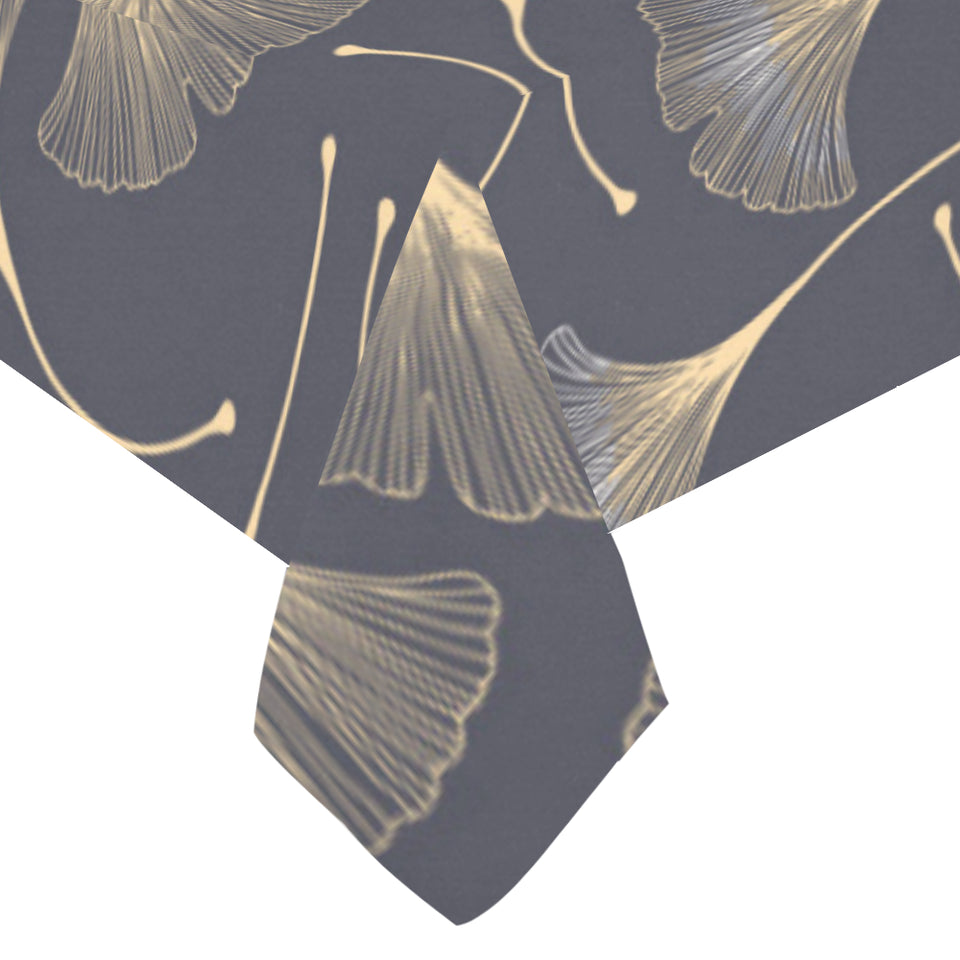 Gold ginkgo leaves Tablecloth