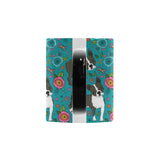 Boston terrier beautiful flower pattern Morphing Mug Heat Changing Mug