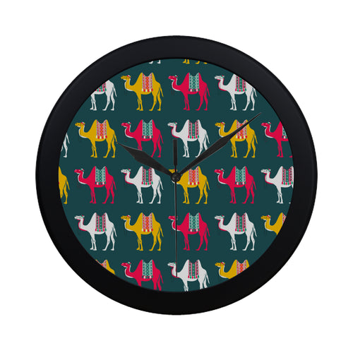 Camel pattern Elegant Black Wall Clock