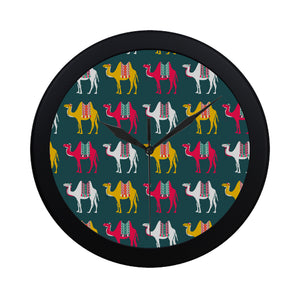 Camel pattern Elegant Black Wall Clock