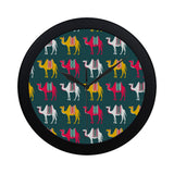 Camel pattern Elegant Black Wall Clock
