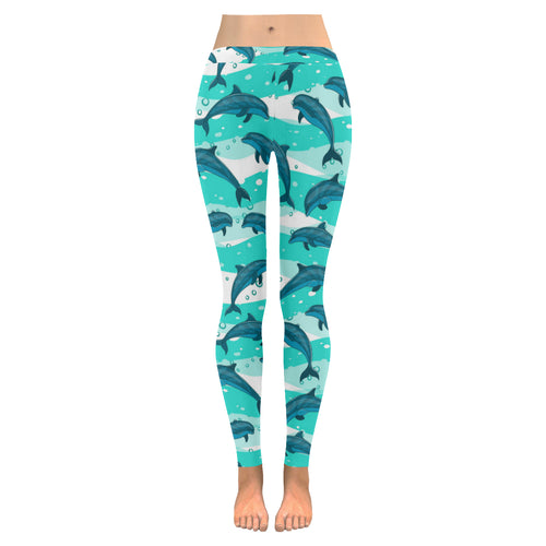 Dolphin sea pattern Women's Legging Fulfilled In US