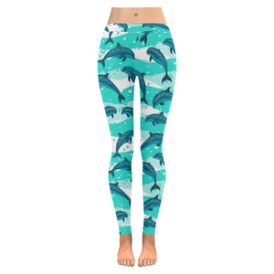 Dolphin sea pattern Women's Legging Fulfilled In US