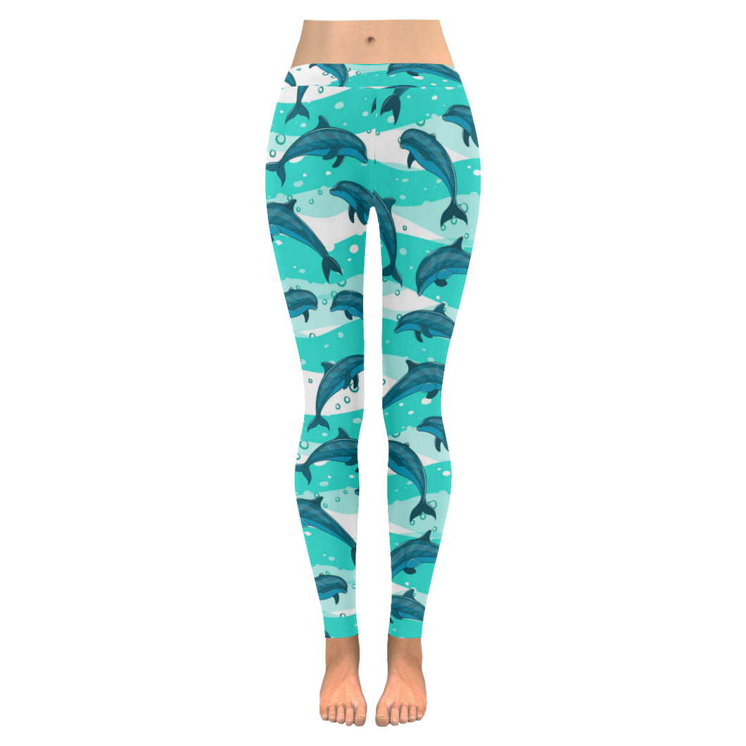Dolphin sea pattern Women's Legging Fulfilled In US