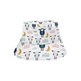 Cute sleeping sheep moon cloud pattern Unisex Bucket Hat