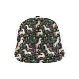 Unicorns forest background All Over Print Snapback Cap