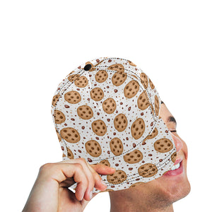 chocolate chip cookie pattern All Over Print Snapback Cap