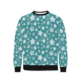 Vintage star pattern Men's Crew Neck Sweatshirt
