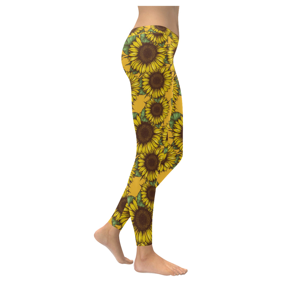 Sunflower pattern Women's Legging Fulfilled In US