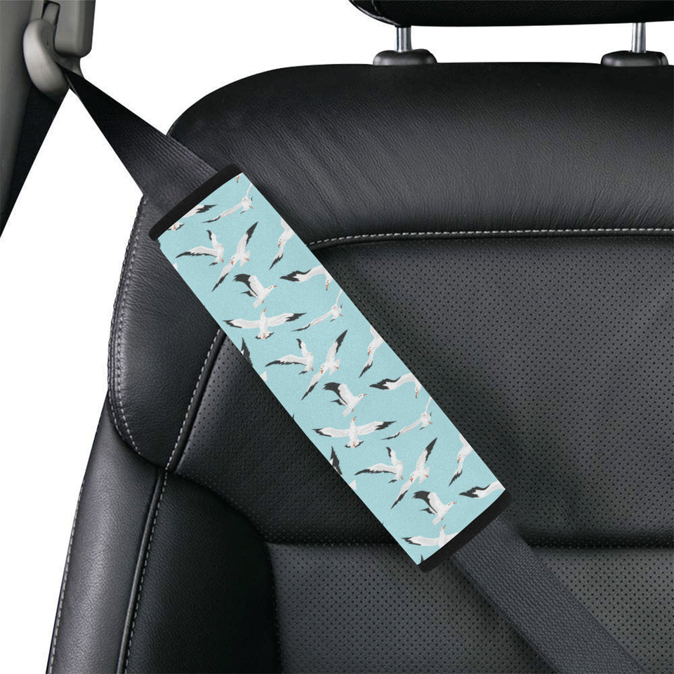 Seagull Pattern Print Design 01 Car Seat Belt Cover