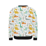 Cute funny kids dinosaurs pattern Men's Crew Neck Sweatshirt