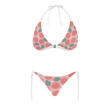 Grapefruit leaves flower pink background Sexy Bikinis Two-Piece Swimsuits