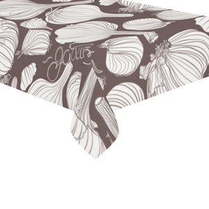 Garlic bulb dark background Tablecloth