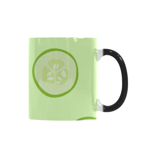 Cucumber pattern Morphing Mug Heat Changing Mug