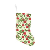 Red apples leaves pattern Christmas Stocking
