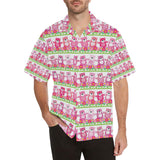 Teddy Bear Pattern Print Design 04 Men's All Over Print Hawaiian Shirt (Model T58)