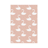 Swan flower light pink background House Flag Garden Flag