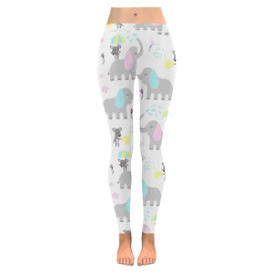 Cute elephant mouse pattern Women's Legging Fulfilled In US