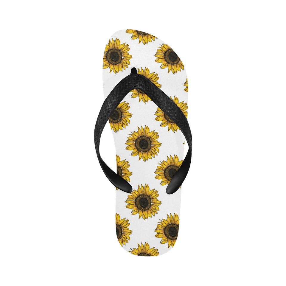 sunflowers design pattern Unisex Flip Flops