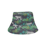 white bengal tigers tropical plant Unisex Bucket Hat