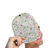 Beautiful pink lotus waterlily leaves pattern All Over Print Snapback Cap