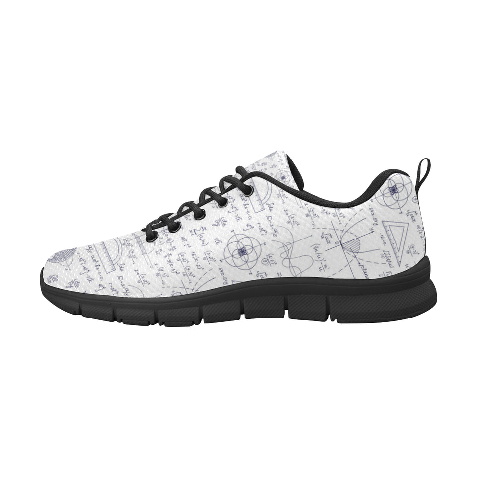 Math Pattern Print Design 03 Women's Sneaker Shoes