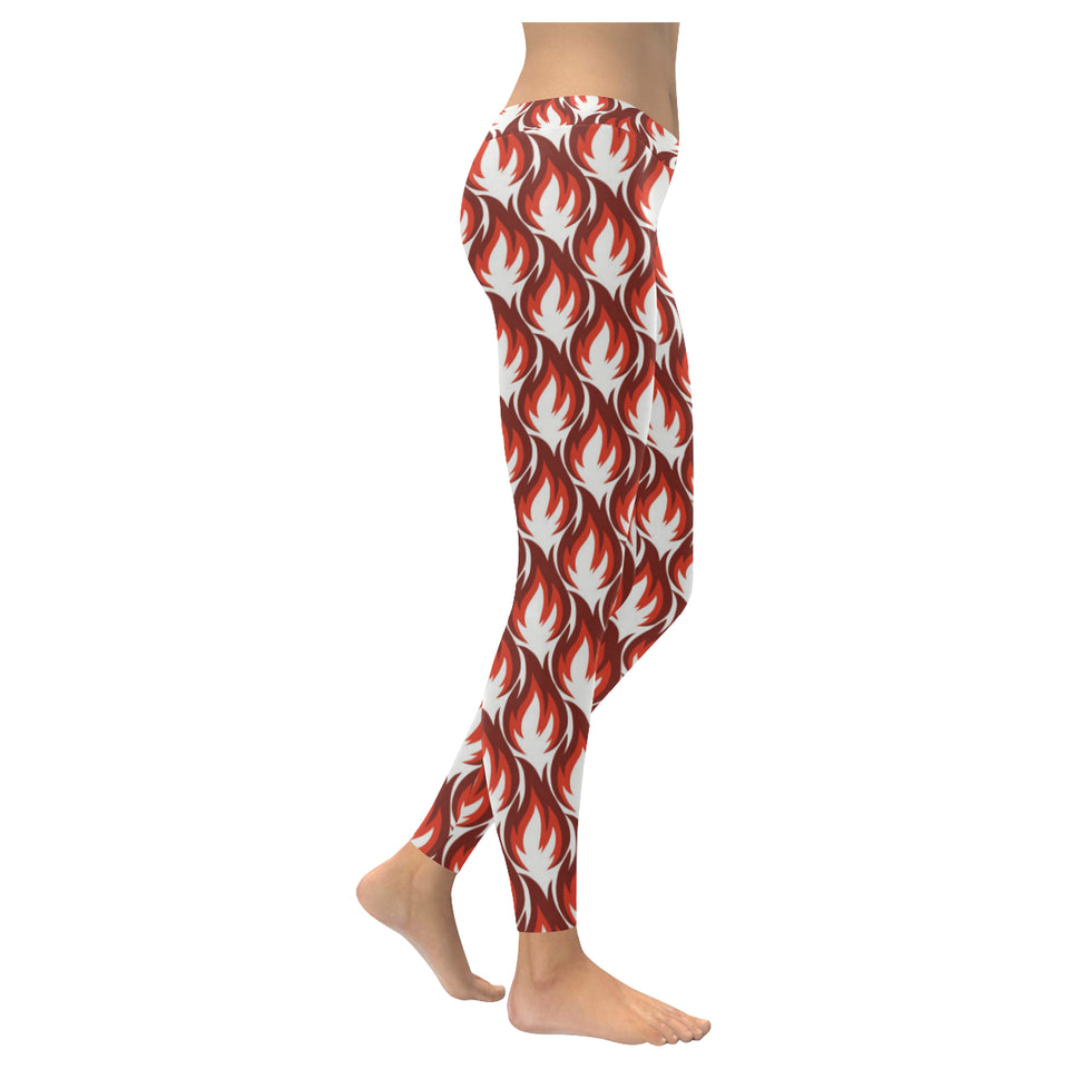 Fire flame symbol design pattern Women's Legging Fulfilled In US