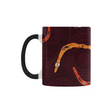Boomerang Australian aboriginal ornament circle bl Morphing Mug Heat Changing Mug