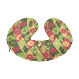 Cool Geometric lime pattern U-Shaped Travel Neck Pillow