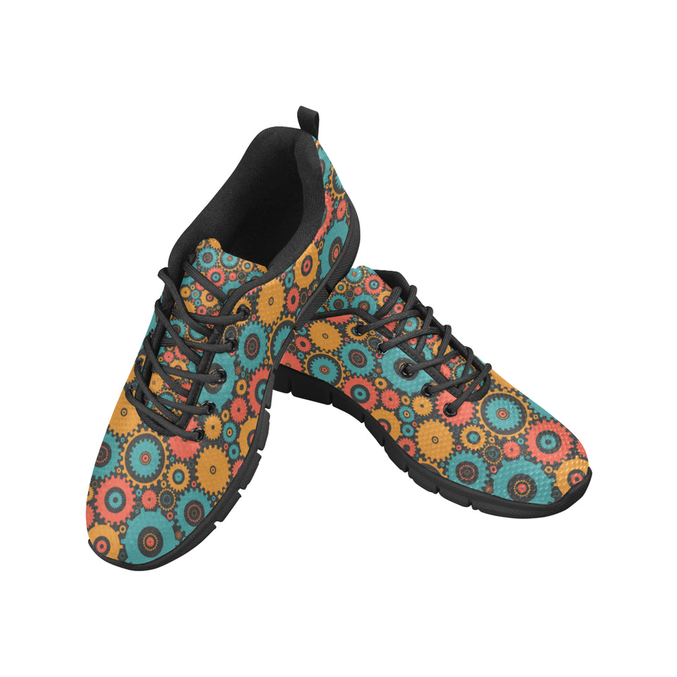 Gear Pattern Print Design 01 Women's Sneaker Shoes