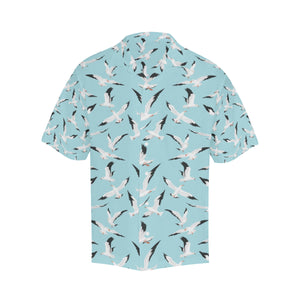 Seagull Pattern Print Design 01 Men's All Over Print Hawaiian Shirt (Model T58)