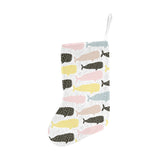 Whale dot pattern Christmas Stocking