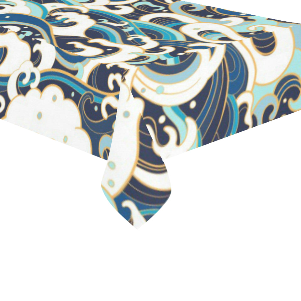 Japanese wave pattern Tablecloth
