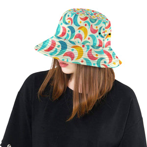 Colorful moon pattern Unisex Bucket Hat