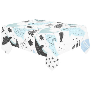 Cute dolphins Childish Style pattern Tablecloth