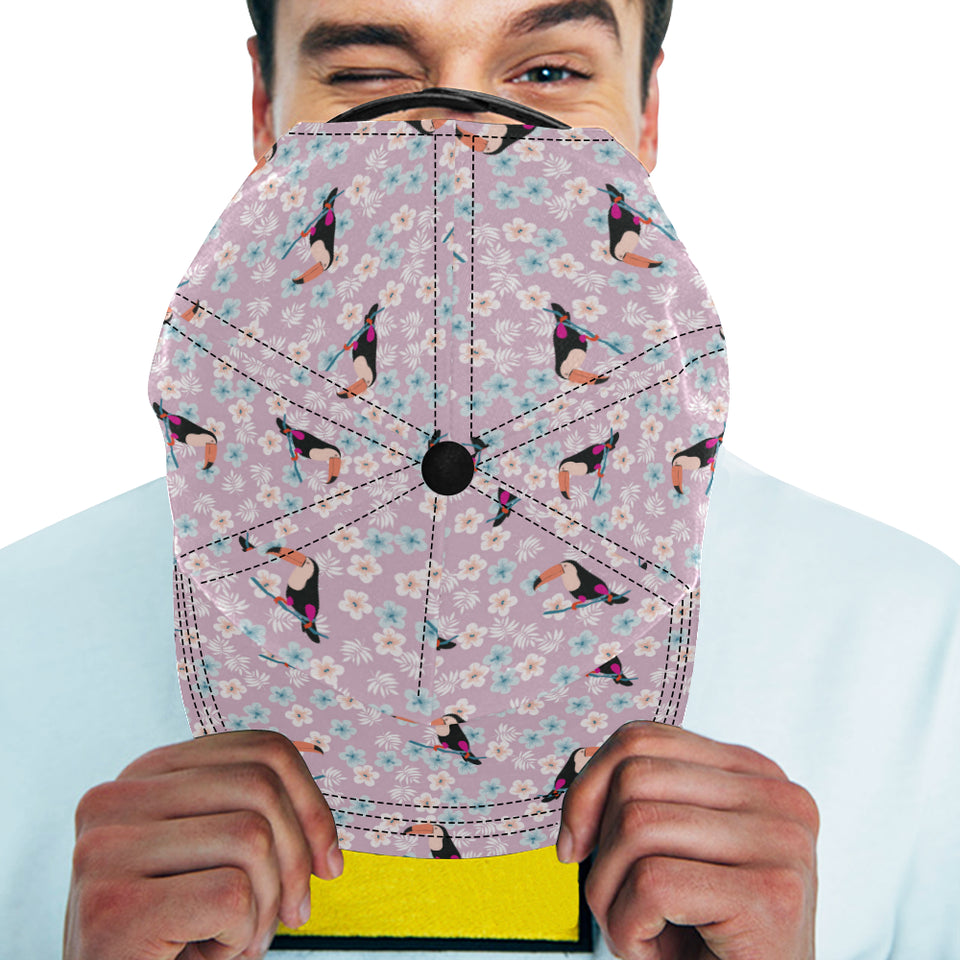 Beautiful toucan flower leaves All Over Print Snapback Cap