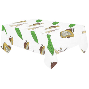 Color hand drawn cacao pattern Tablecloth