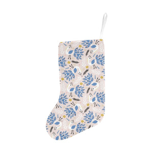 Cute peacock pattern Christmas Stocking