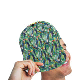 Colorful parrot exotic flower leaves All Over Print Snapback Cap