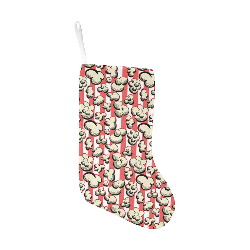 Popcorn Pattern Print Design 05 Christmas Stocking