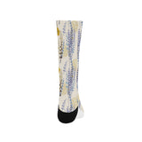 Lavender modern pattern blackground Crew Socks
