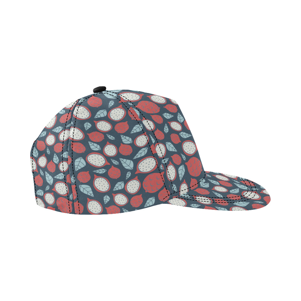 dragon fruits dark blue background All Over Print Snapback Cap