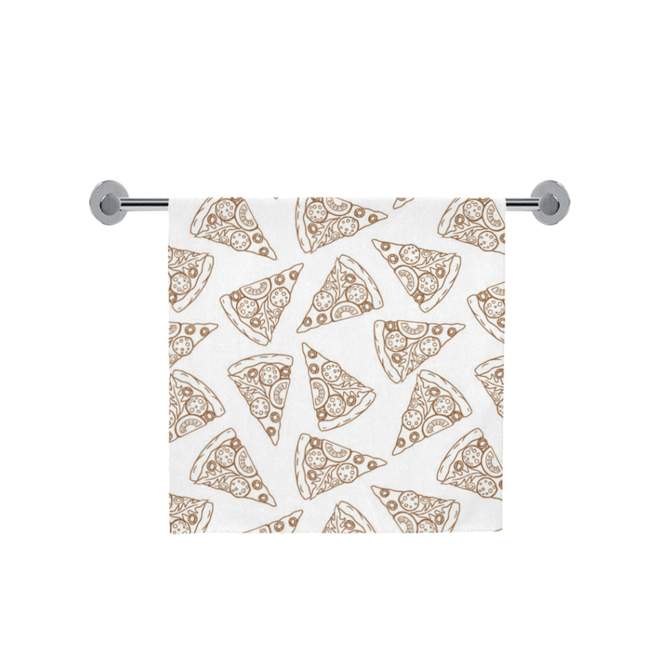 Hand drawn pizza pattern Bath Towel