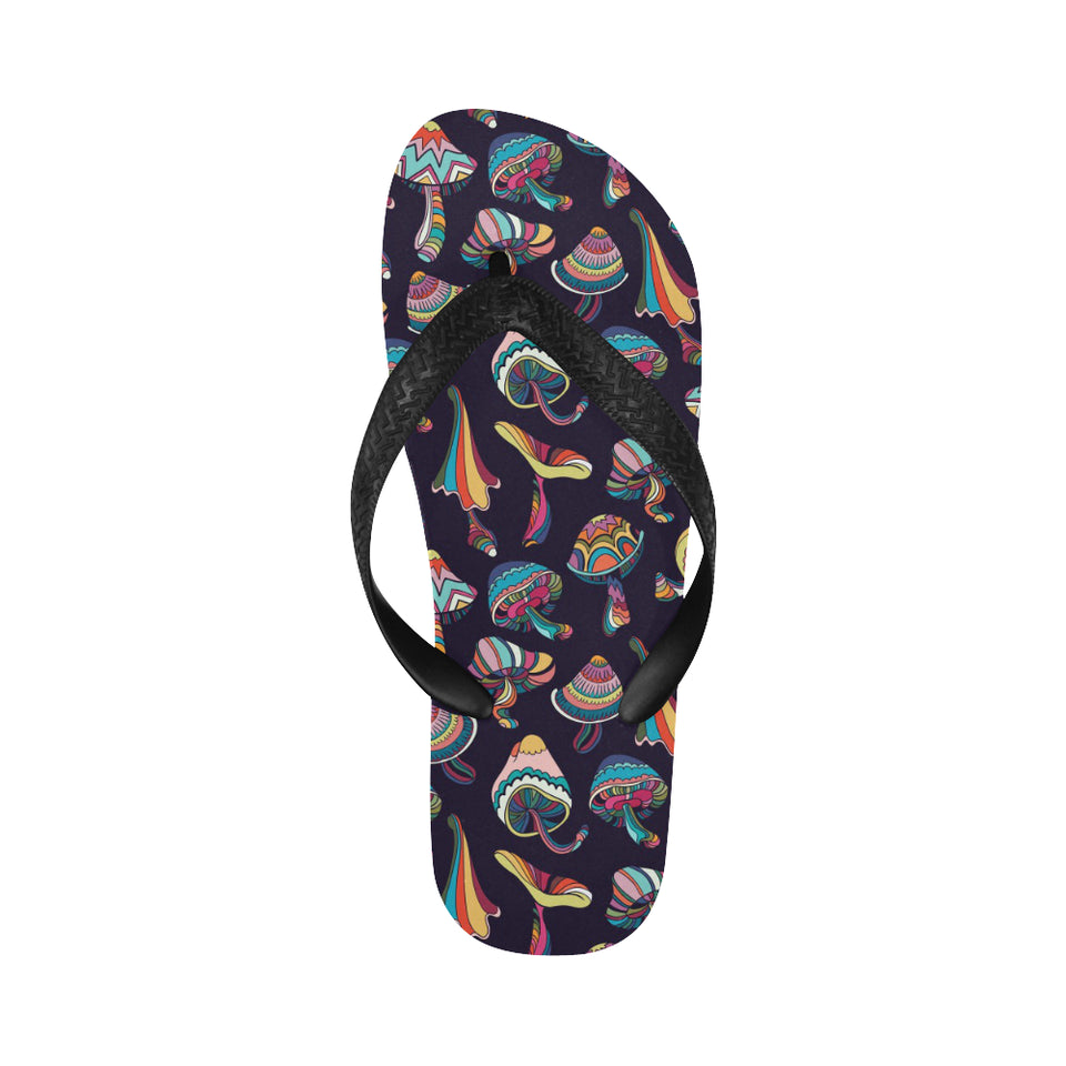 Colorful mushroom pattern Unisex Flip Flops