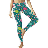 Snowman bird decorative elements christmas pattern Women's Legging Fulfilled In US